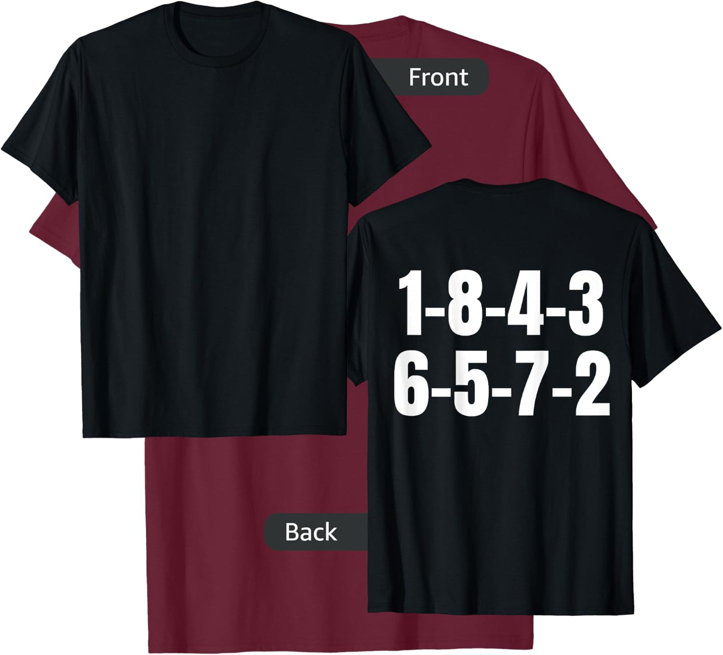 18436572 Firing Order Engine V8 Block Racing Mechanic T-Shirt - T-Shirt | Maroon
