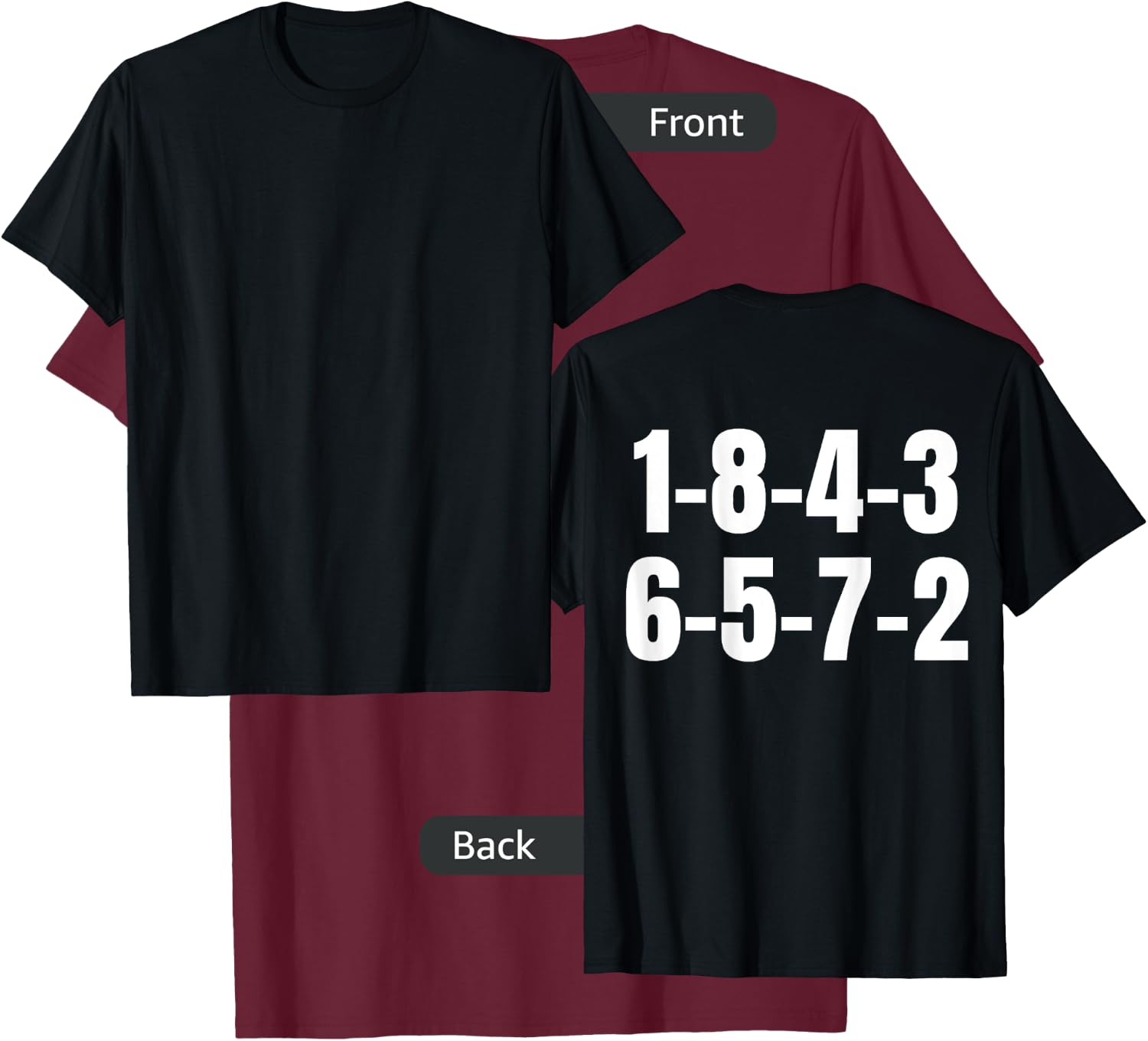 18436572 Firing Order Engine V8 Block Racing Mechanic T-Shirt - T-Shirt | Maroon