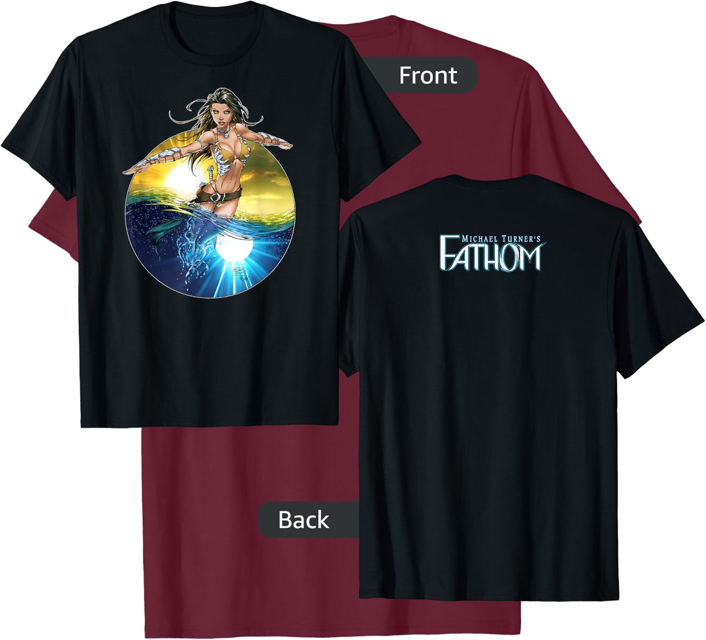 Fathom Aspen Wave T-Shirt - T-Shirt | Maroon
