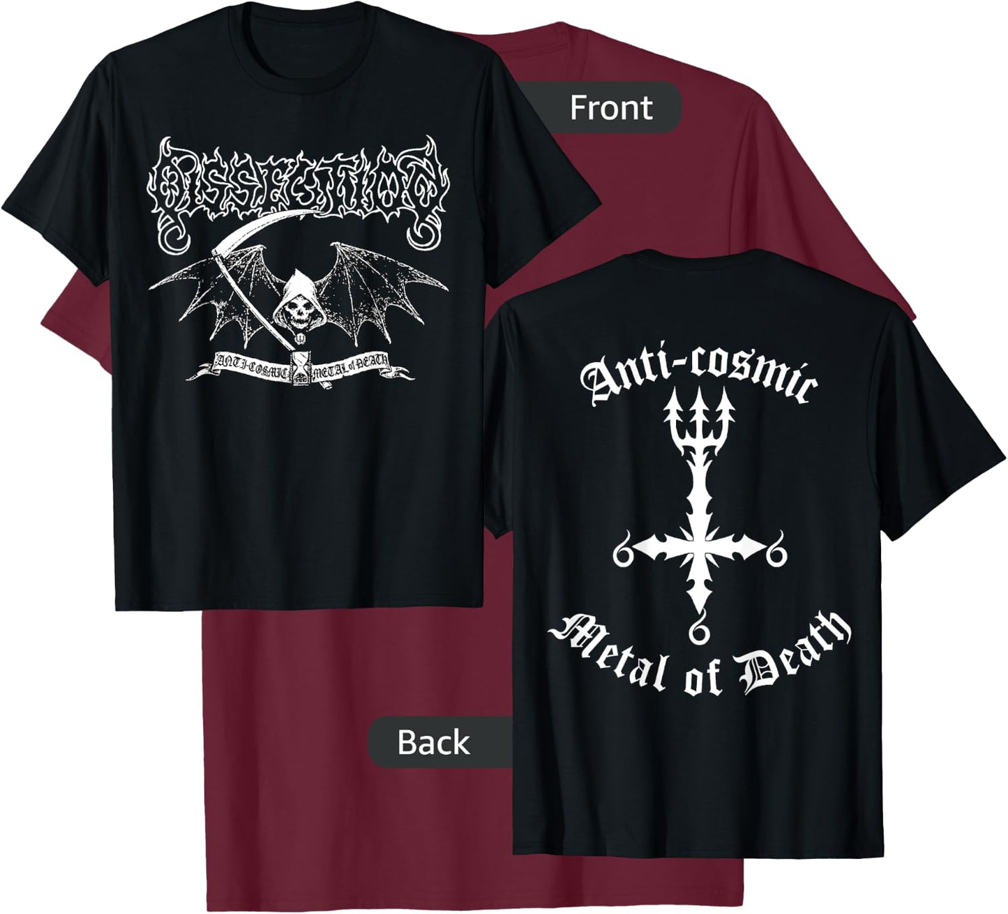 Dissection Reaper T-Shirt - T-Shirt | Maroon