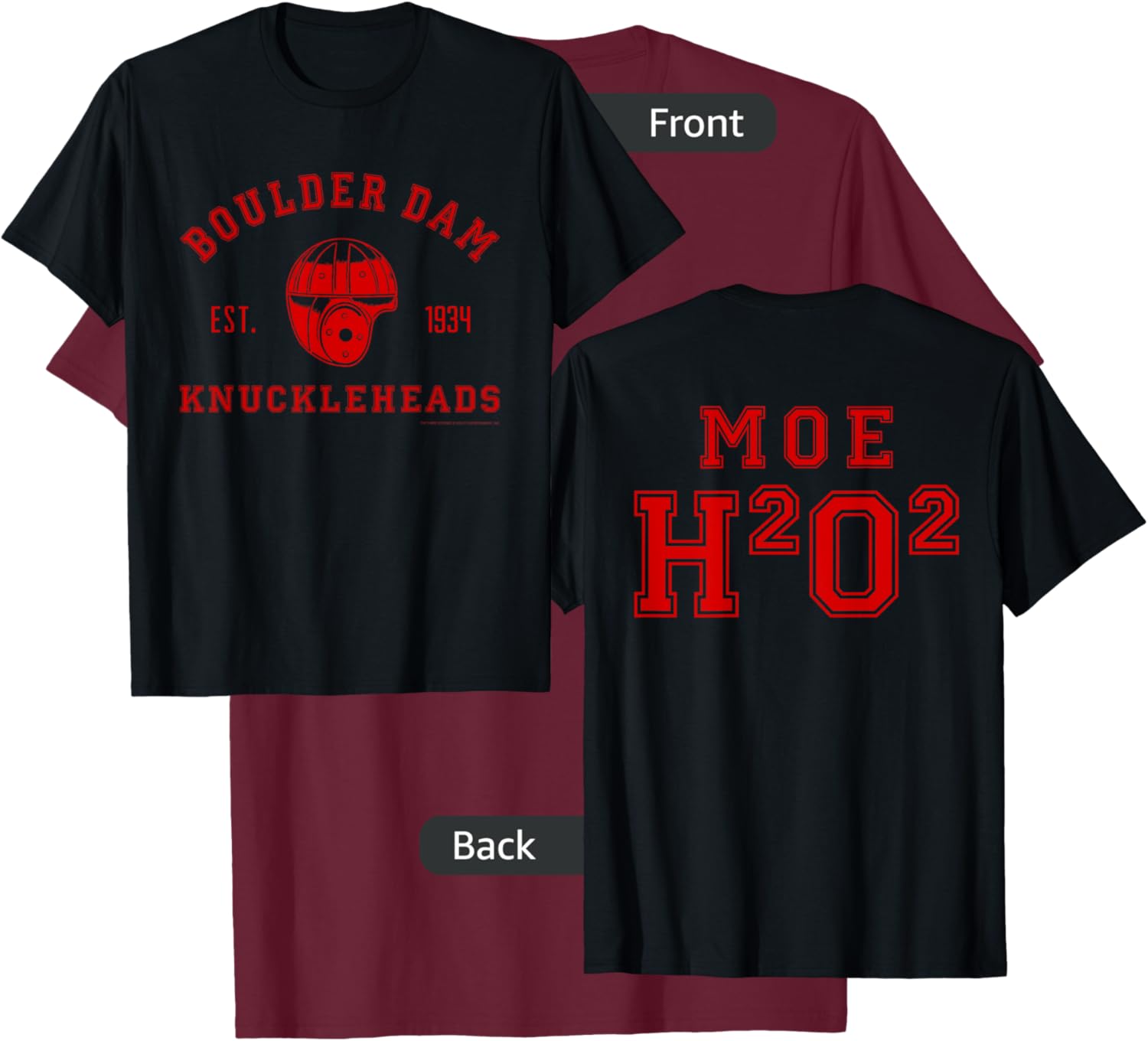 Boulder Dam Knuckleheads - Moe T-Shirt - T-Shirt | Maroon