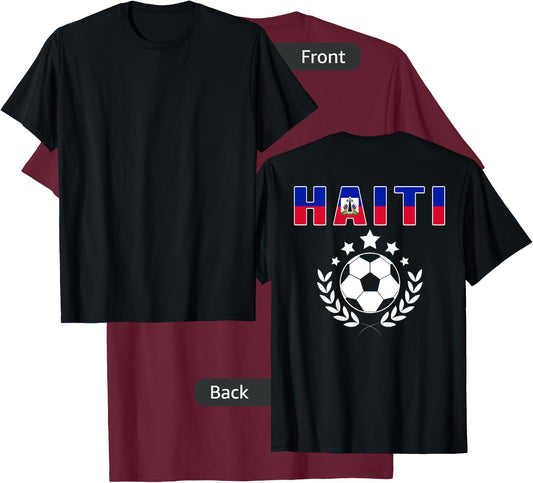 Proud Haiti Soccer Fans Jersey - Support Haitian Football T-Shirt - T-Shirt | Maroon