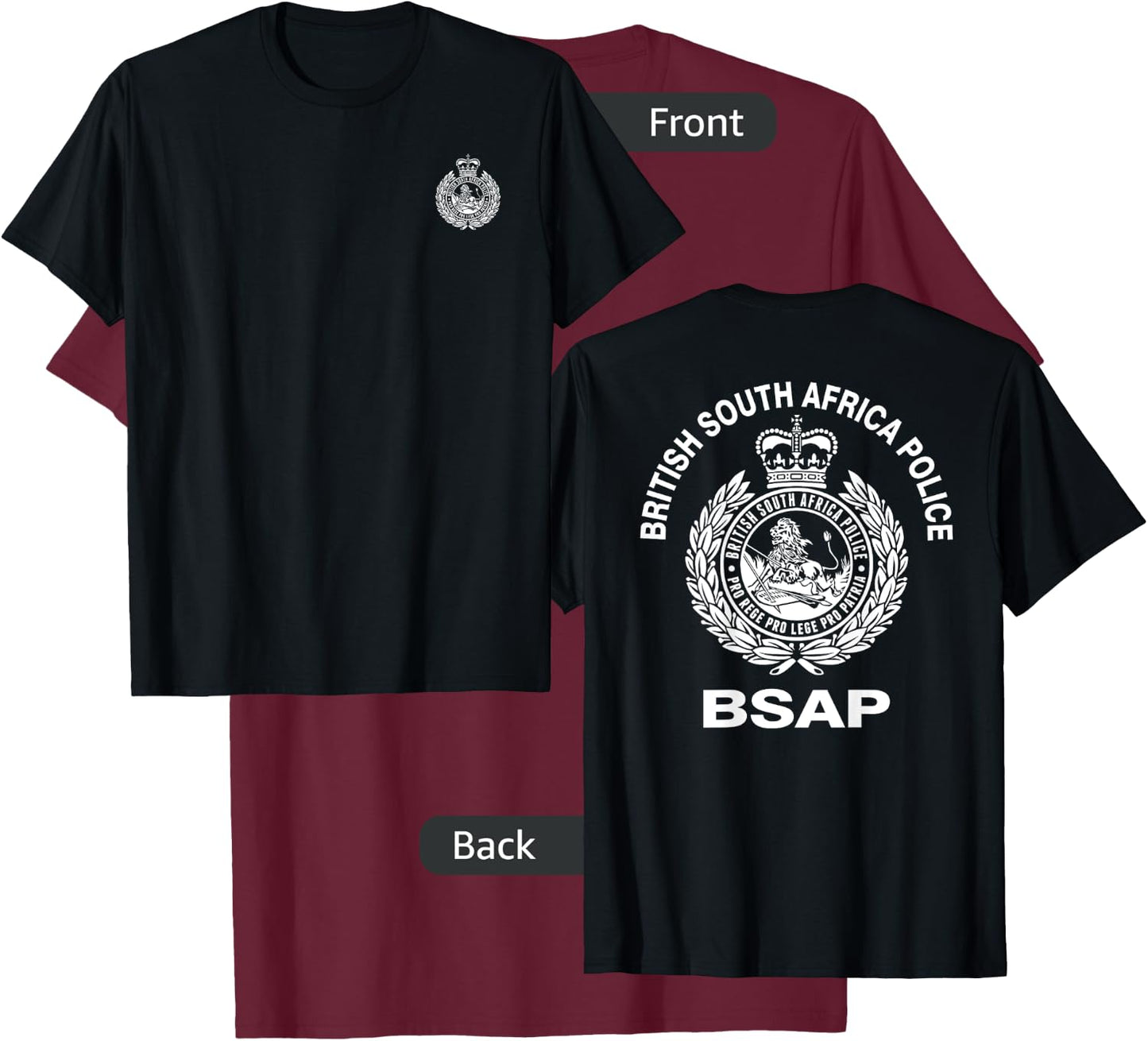 BSAP Police T-Shirt - T-Shirt | Maroon