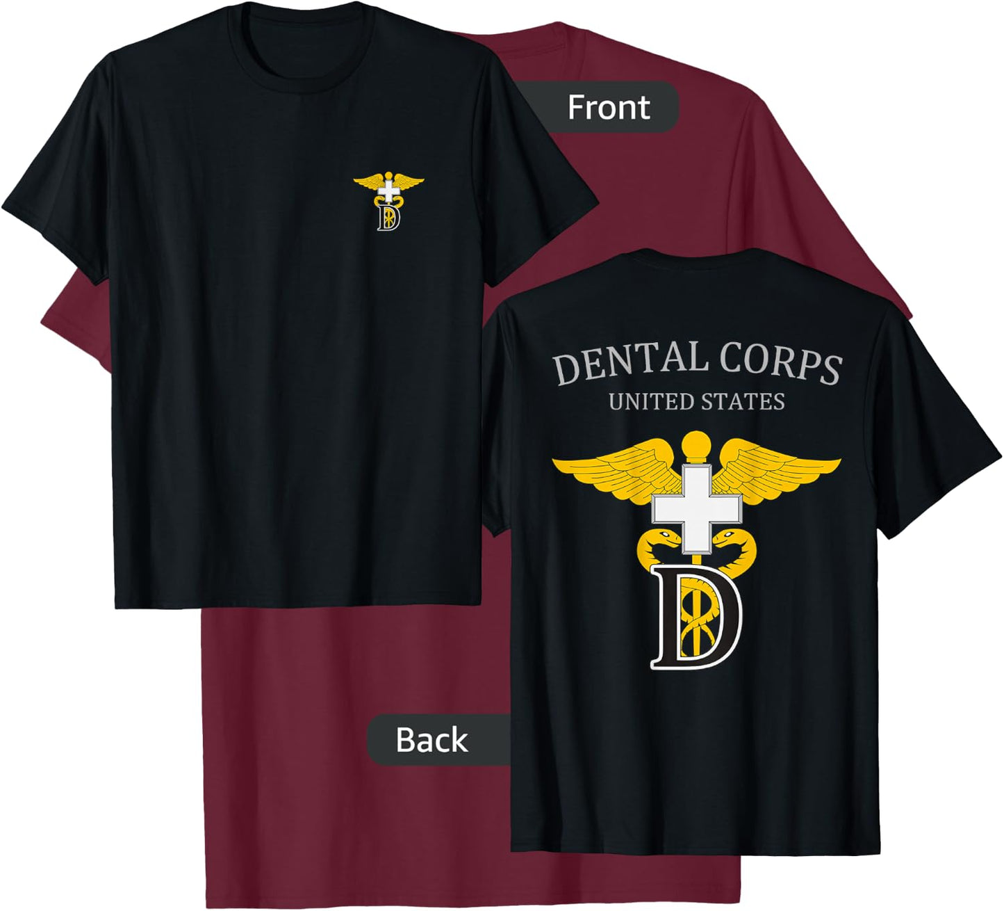 US Dental Corps US Army Dentist T-Shirt - T-Shirt | Maroon