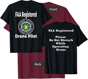 Drone UAV UAS FAA Quadcopter Pilot Part 107 T-Shirt - T-Shirt | Maroon