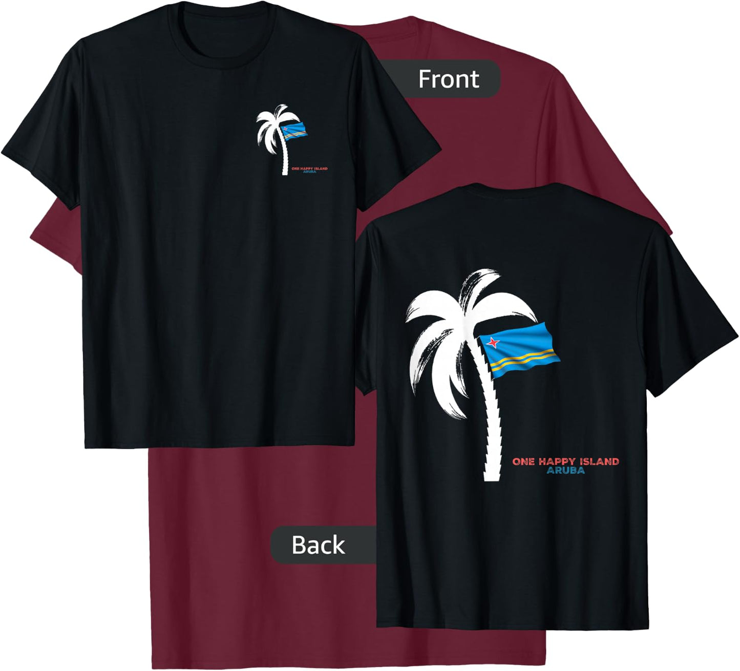 Aruba Relaxation T-Shirt - T-Shirt | Maroon