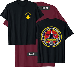 F/A-18 E/F Fighter Attack Military Jet Aircraft Design T-Shirt - T-Shirt | Maroon