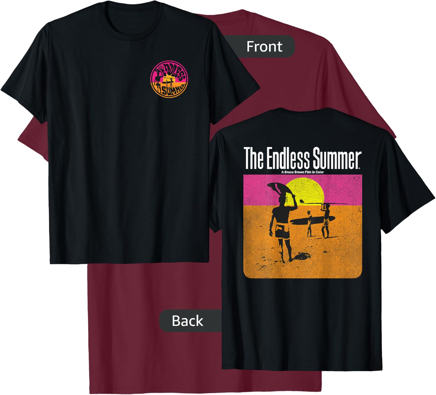The Endless Summer 1966 Classic Surf Movie 60s Vintage Surf T-Shirt - T-Shirt | Maroon