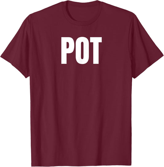 Matching Set Easy Simple Halloween Costume T-Shirt - T-Shirt | Maroon