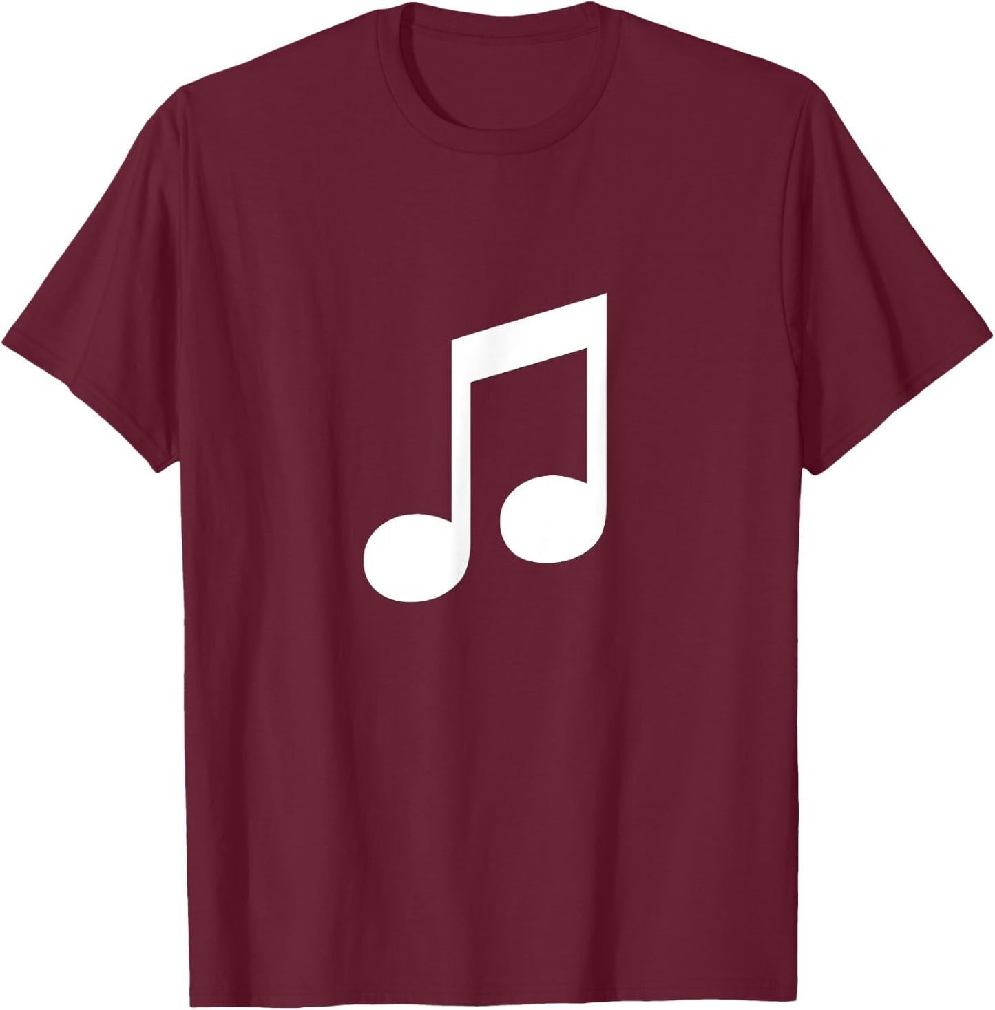 Eighth 8th Music Note Musician T-Shirt - T-Shirt | Maroon
