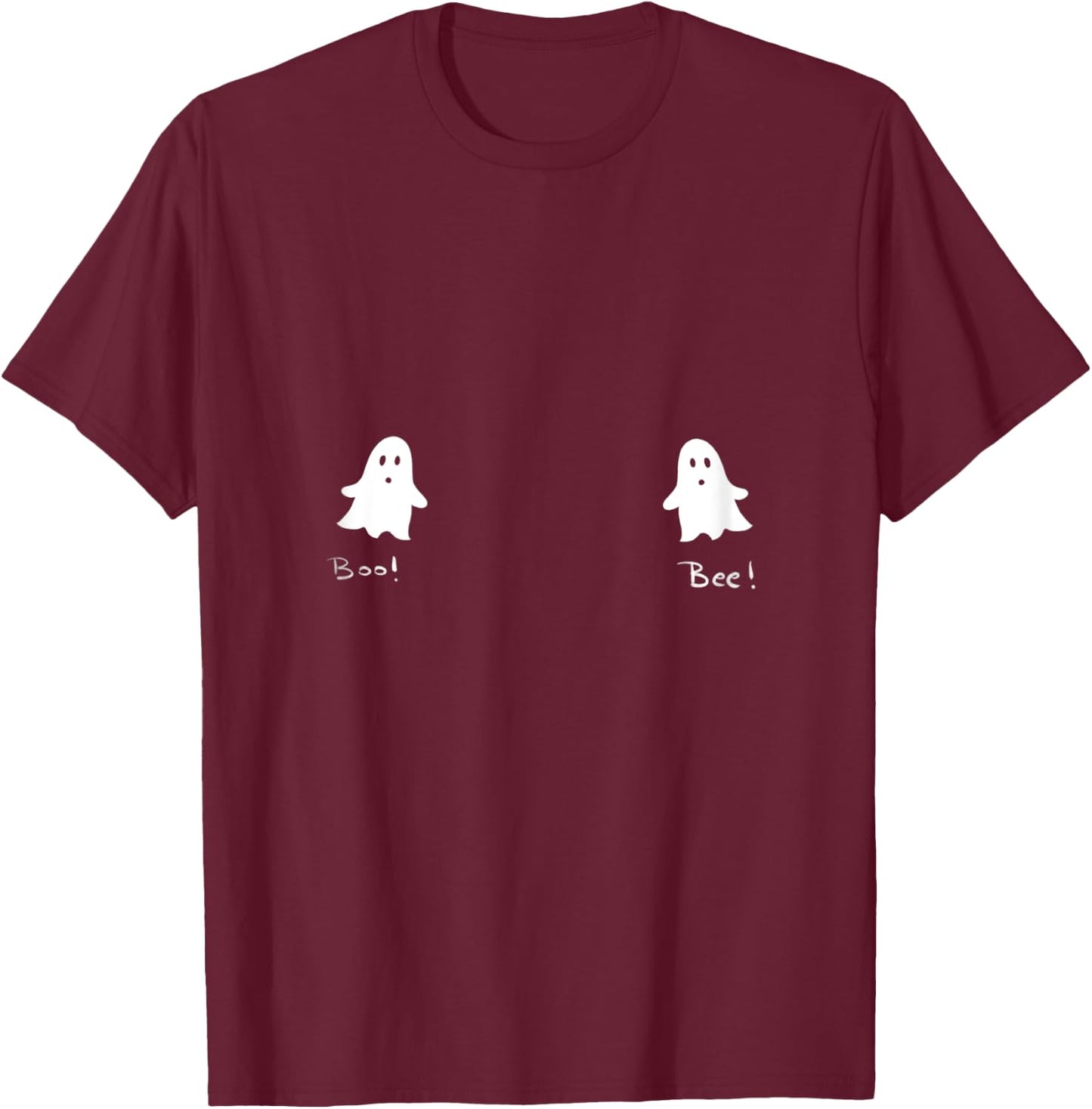 Cute Ghosts Women Halloween outfit,Cute little Boo Bee Party T-Shirt - T-Shirt | Maroon