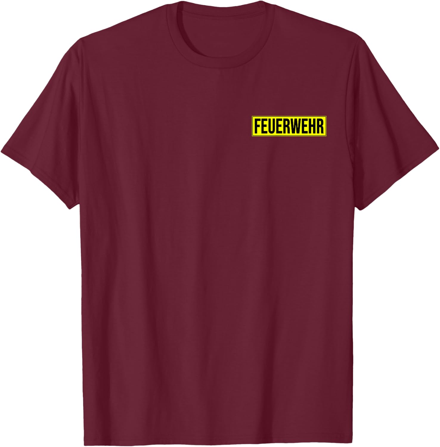 Feuerwehr German Fire Department Brigade Germany Uniform T-Shirt - T-Shirt | Maroon