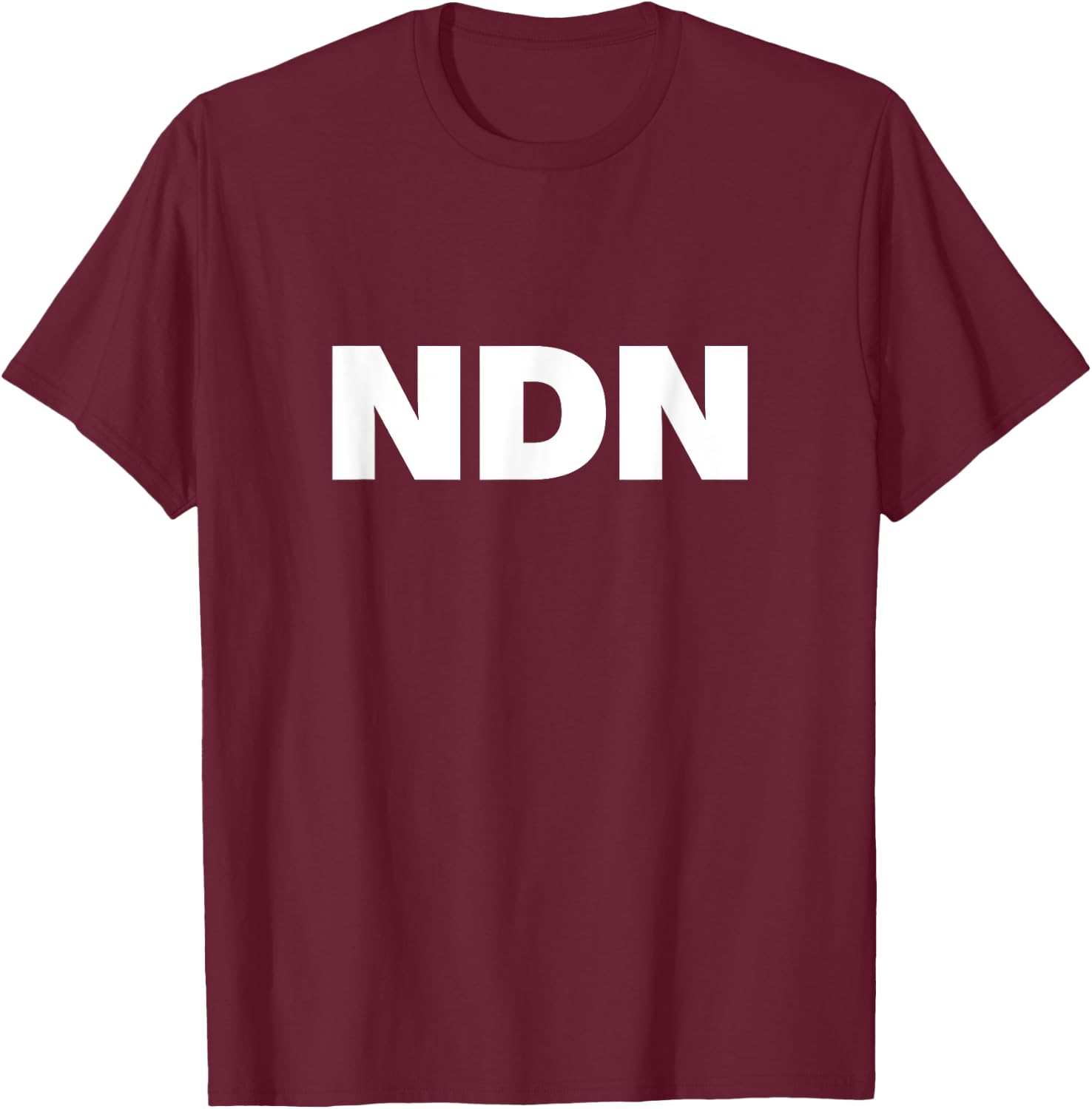 NDN Native American Indian Cool Design Native Funny Logo T-Shirt - T-Shirt | Maroon