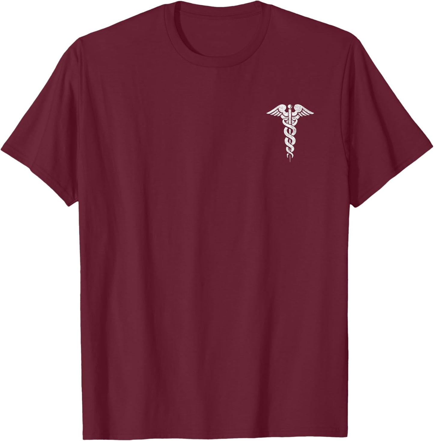 Caduceus Symbol Nurse Doctor Medic Rn Np Na Hospital T-Shirt - T-Shirt | Maroon