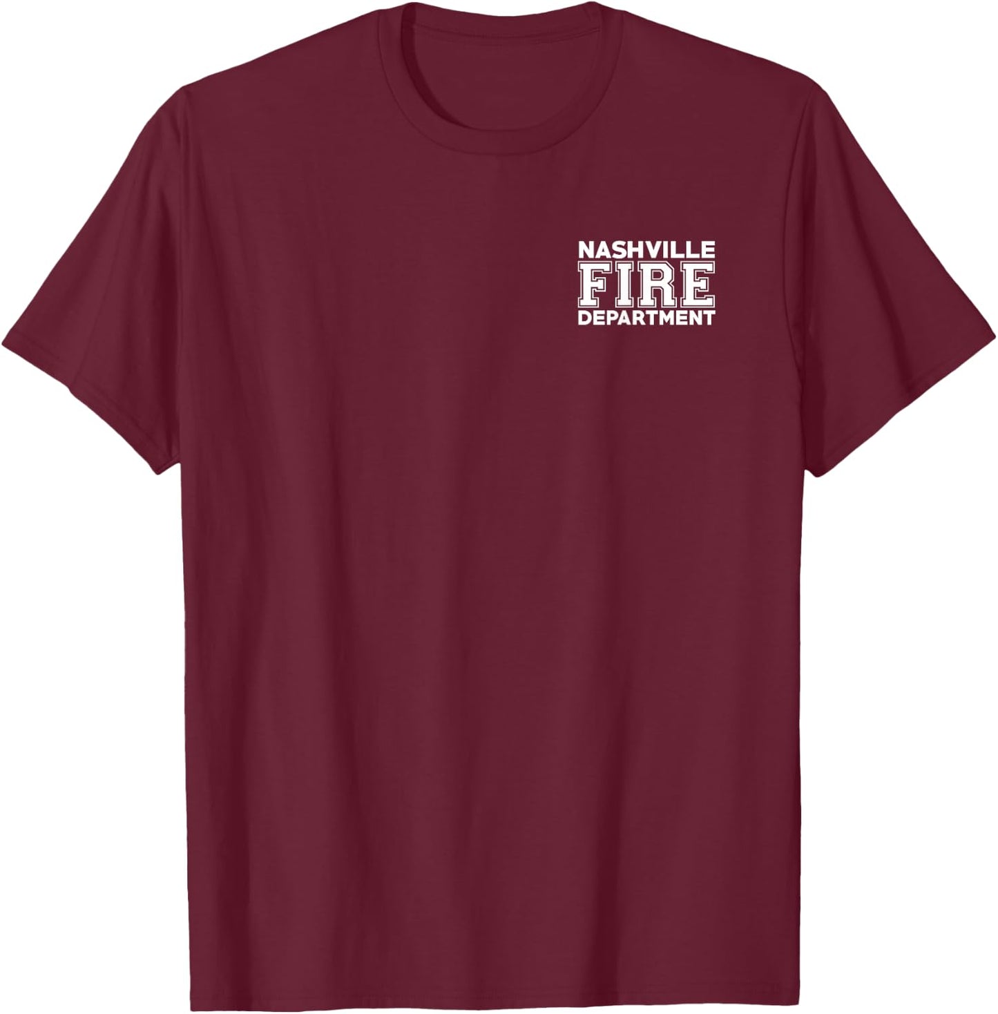 City of Nashville Fire Rescue Tennessee Firefighter T-Shirt - T-Shirt | Maroon