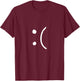 Sideways Sad Face T-Shirt - T-Shirt | Maroon