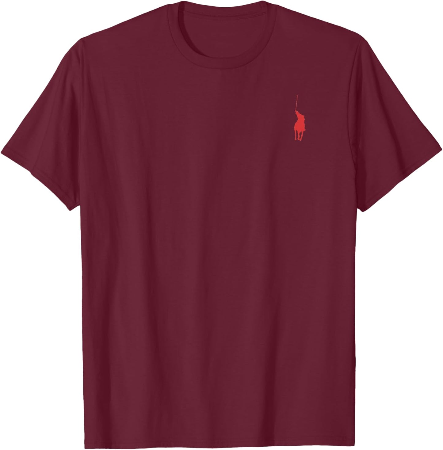 Horse Polo Emblem Fashion Gift T-Shirt - T-Shirt | Maroon