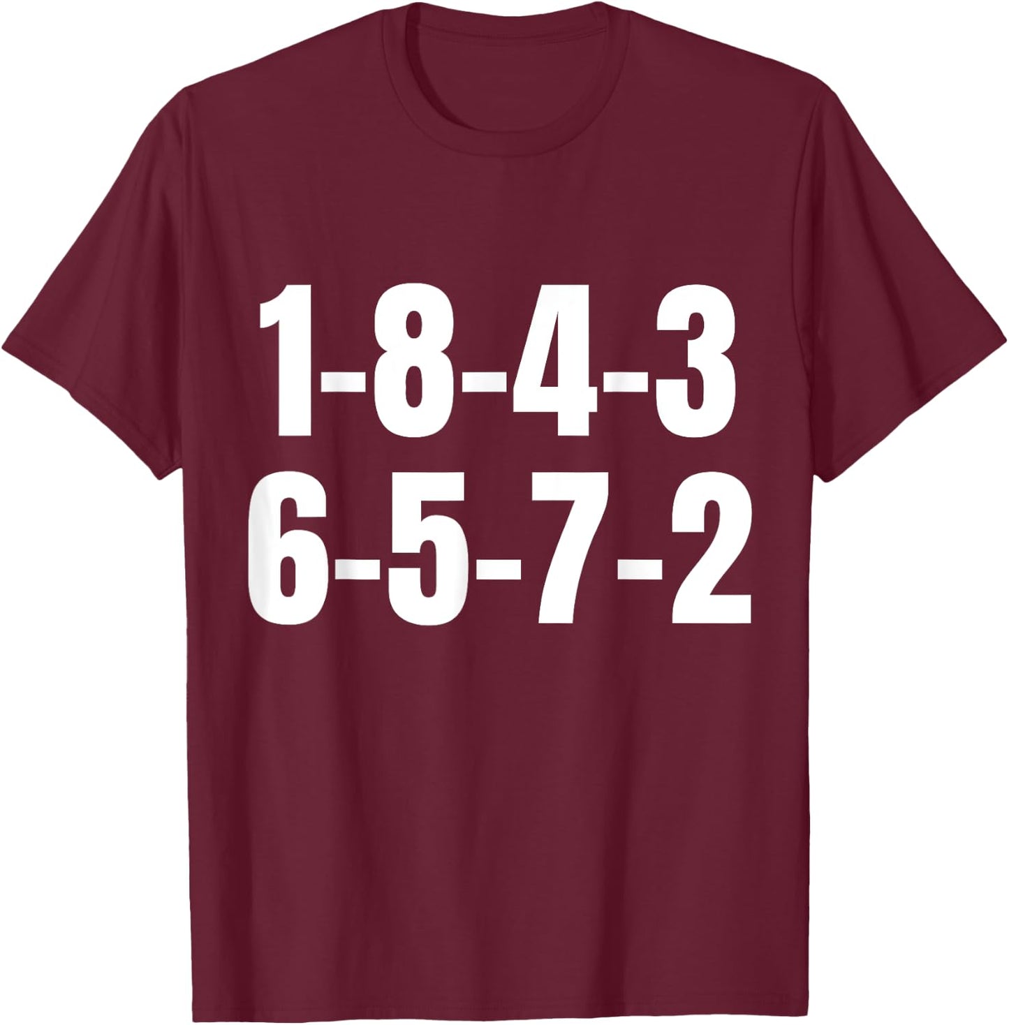 18436572 Firing Order Engine V8 Block Racing Mechanic T-Shirt - T-Shirt | Maroon