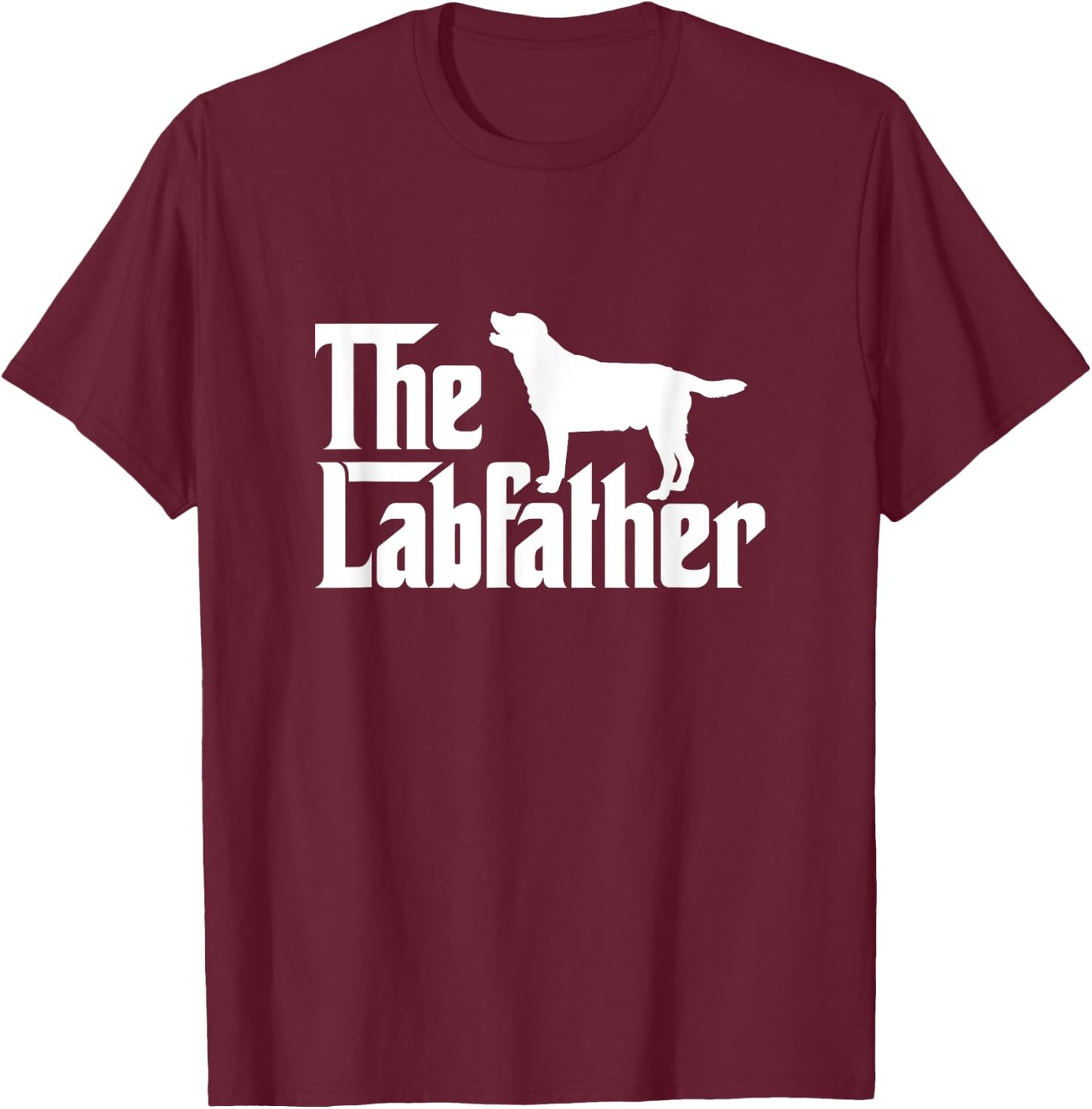 The Labfather Labrador Retriever Dog Dad Father's Day T-Shirt - T-Shirt | Maroon