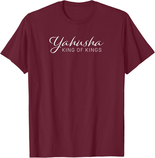 Yahusha King of Kings T-Shirt - T-Shirt | Maroon