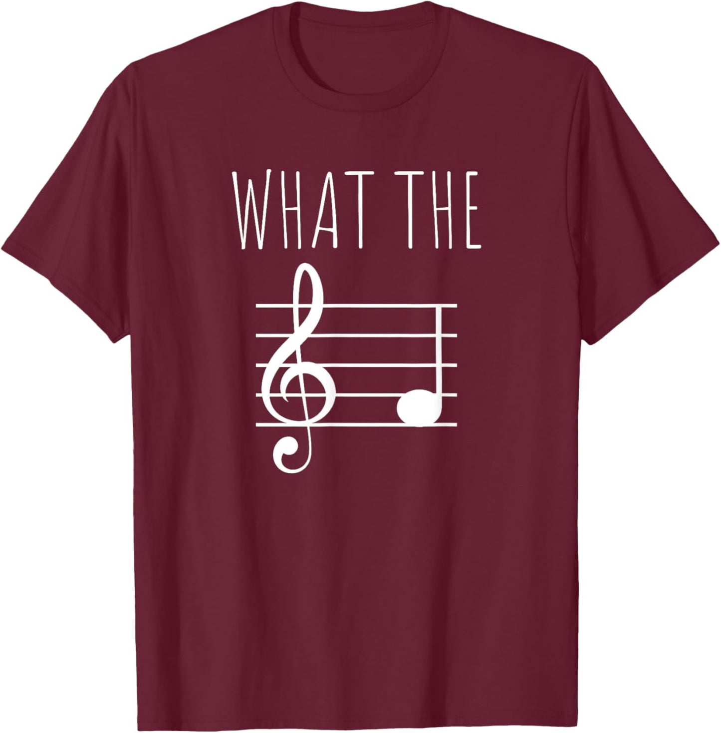 What The F Musical Note T-Shirt - T-Shirt | Maroon