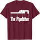 Funny Plumber Pipefather Heating construction Craftsman T-Shirt - T-Shirt | Maroon