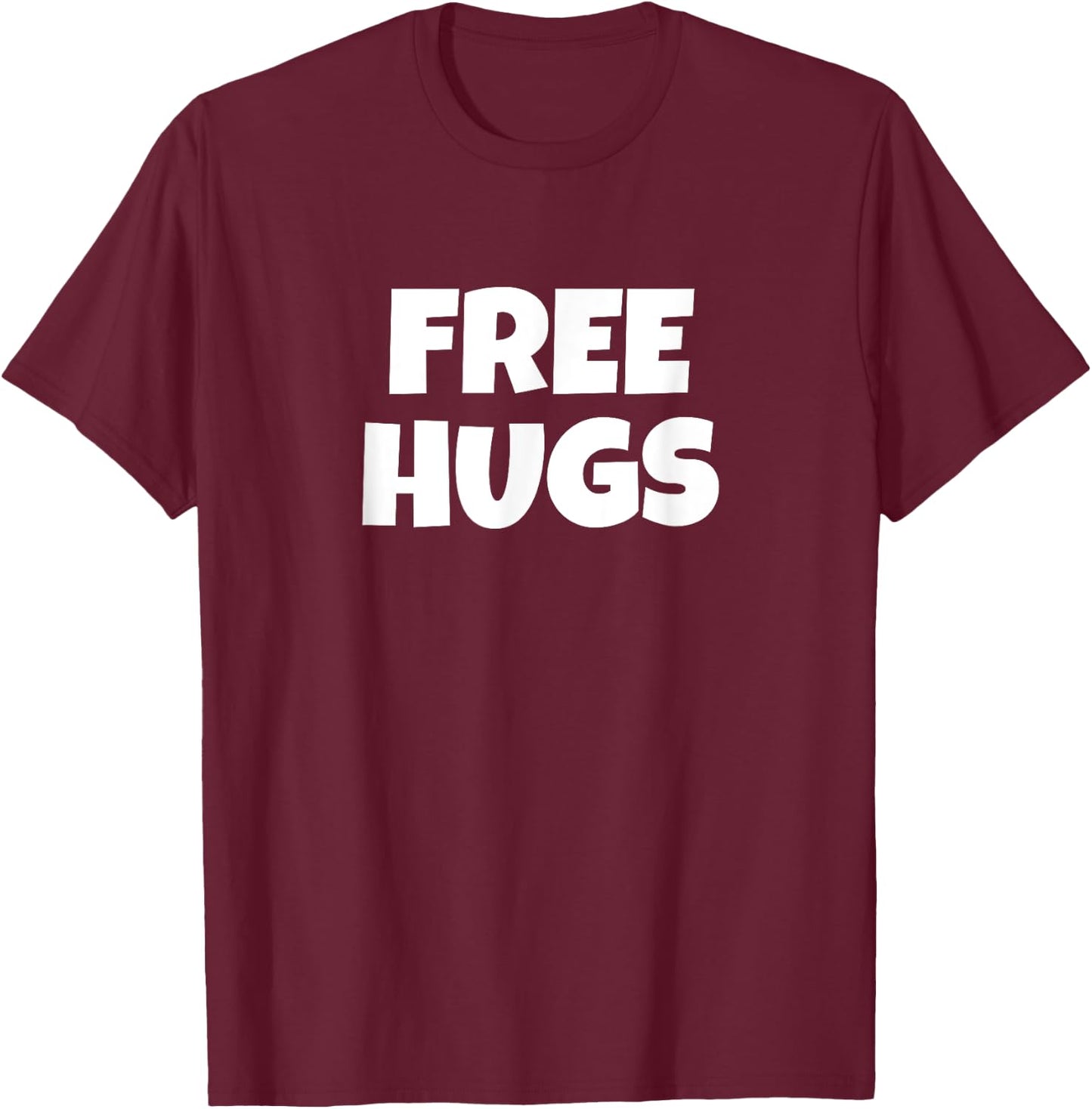 Free Hugs Shirt T-Shirt - T-Shirt | Maroon