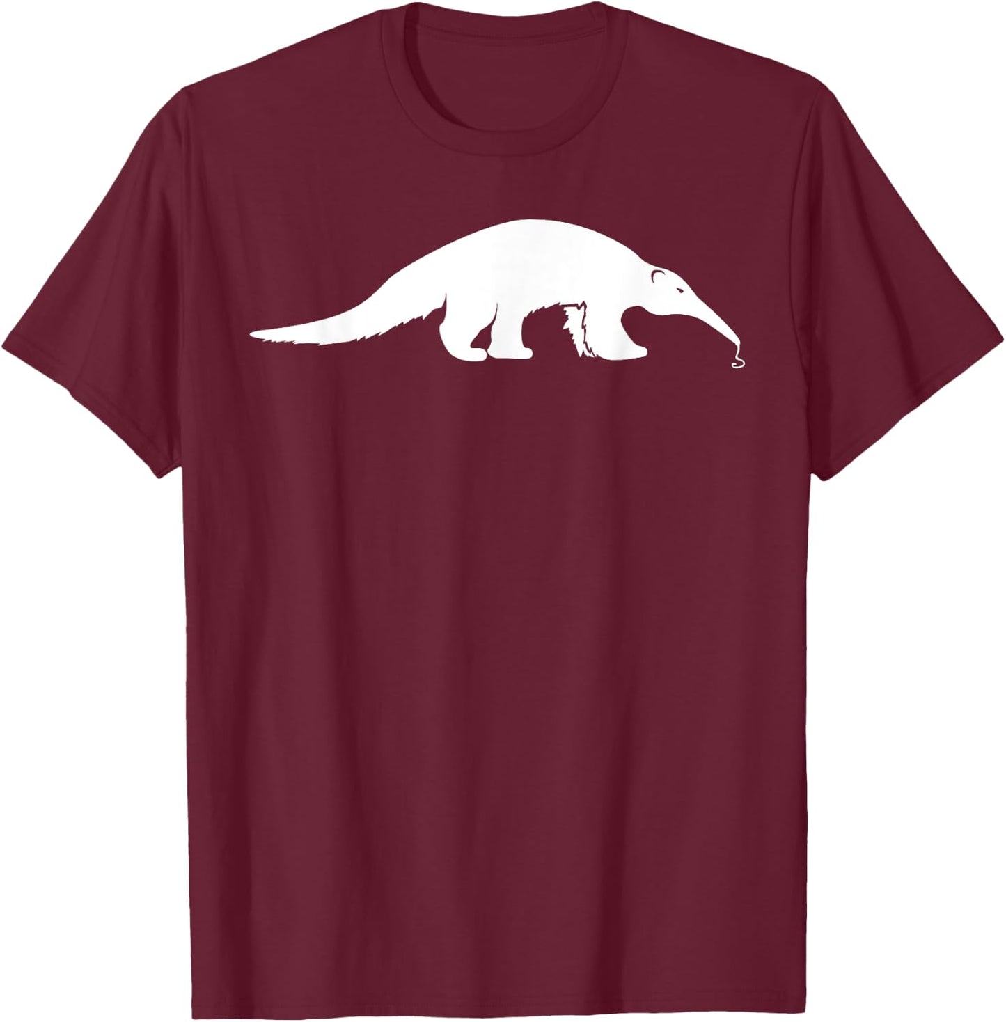 Giant Anteater Eating Ants Tongue Zoo Animal Exotic Tamandua T-Shirt - T-Shirt | Maroon