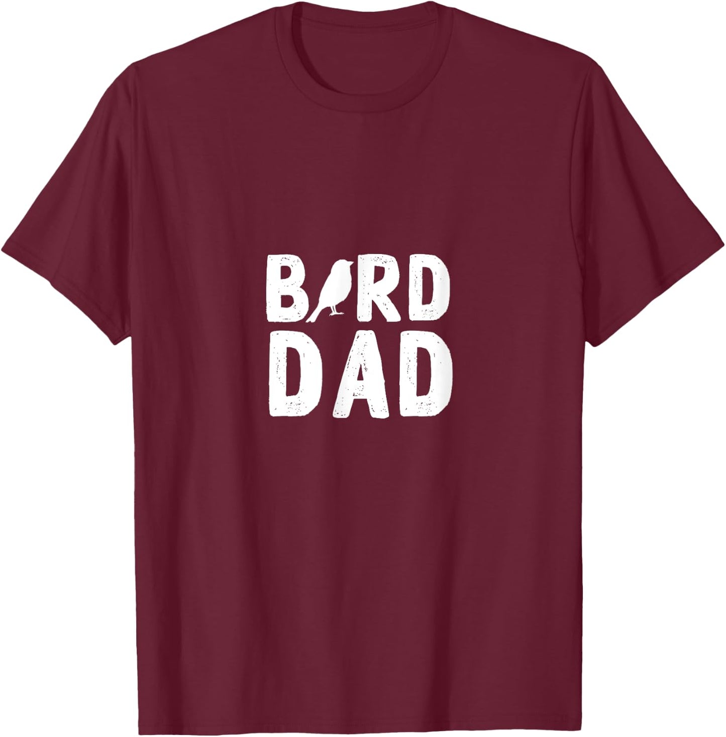 Bird Dad Design for Companion Bird Pet Owners T-Shirt - T-Shirt | Maroon