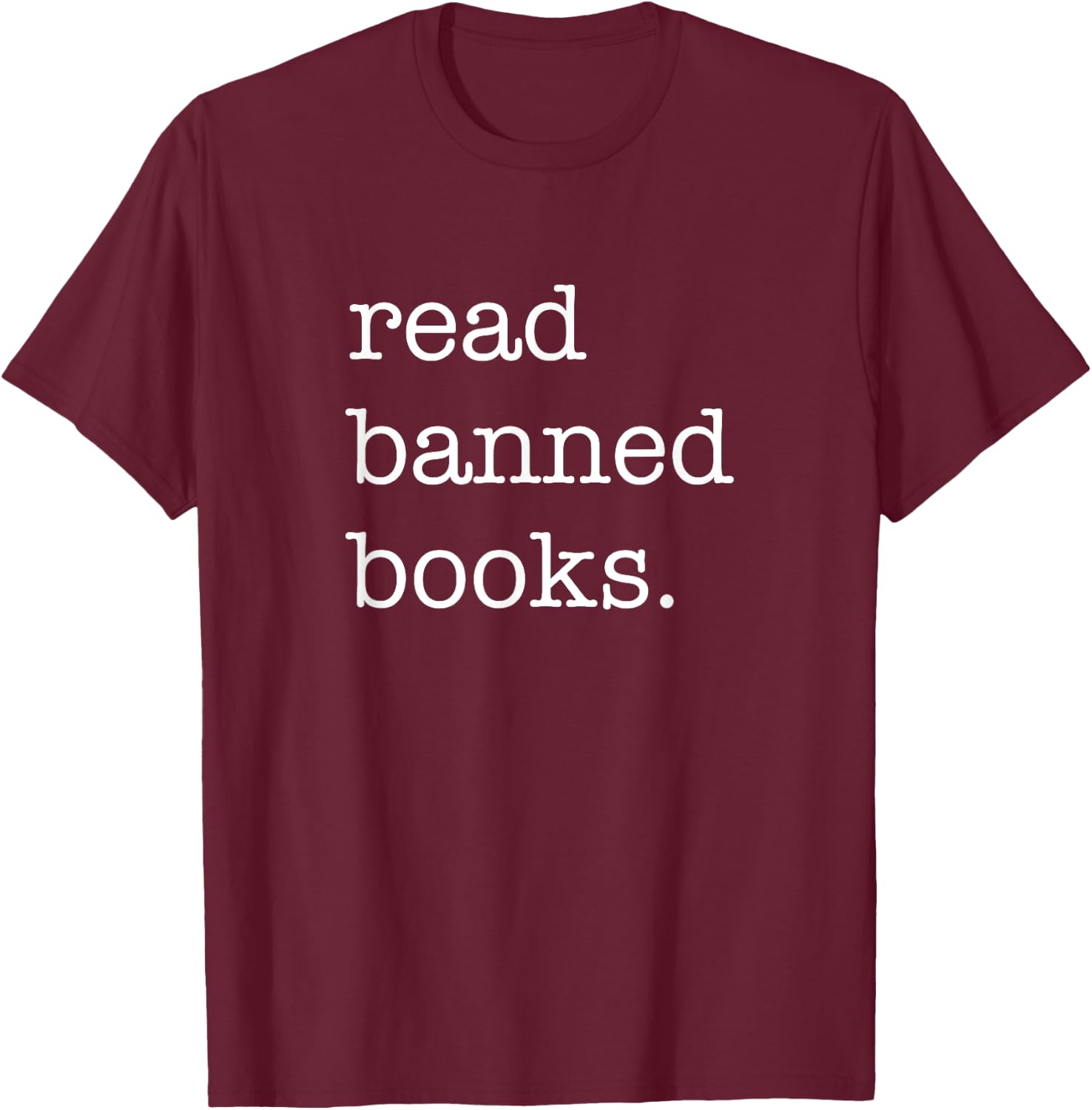 Vintage Read Banned Books T-Shirt - T-Shirt | Maroon