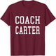 Coach CARTER Custom Football Soccer Baseball Team T-Shirt - T-Shirt | Maroon