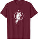 Urutau, cute and weird bird. Stylized art for Potoo lovers T-Shirt - T-Shirt | Maroon