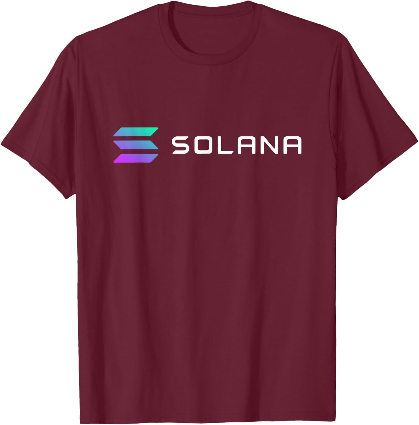 Solana Krypto T-Shirt - T-Shirt | Maroon