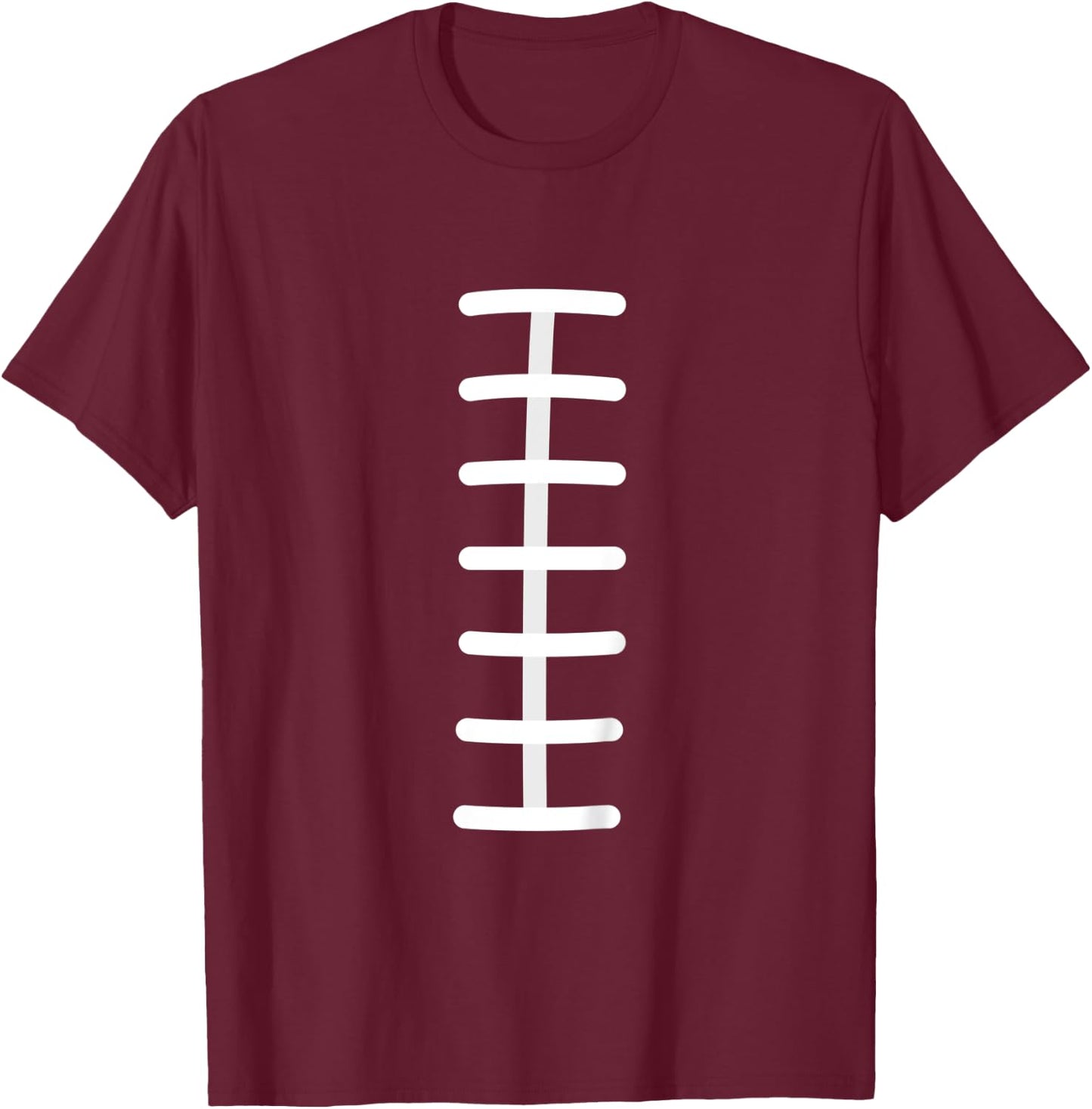 Kids Kids Boys Girls Football Laces Football Halloween Costume T-Shirt - T-Shirt | Maroon