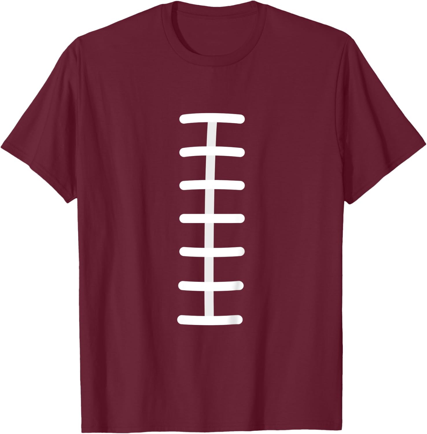 Kids Kids Boys Girls Football Laces Football Halloween Costume T-Shirt - T-Shirt | Maroon