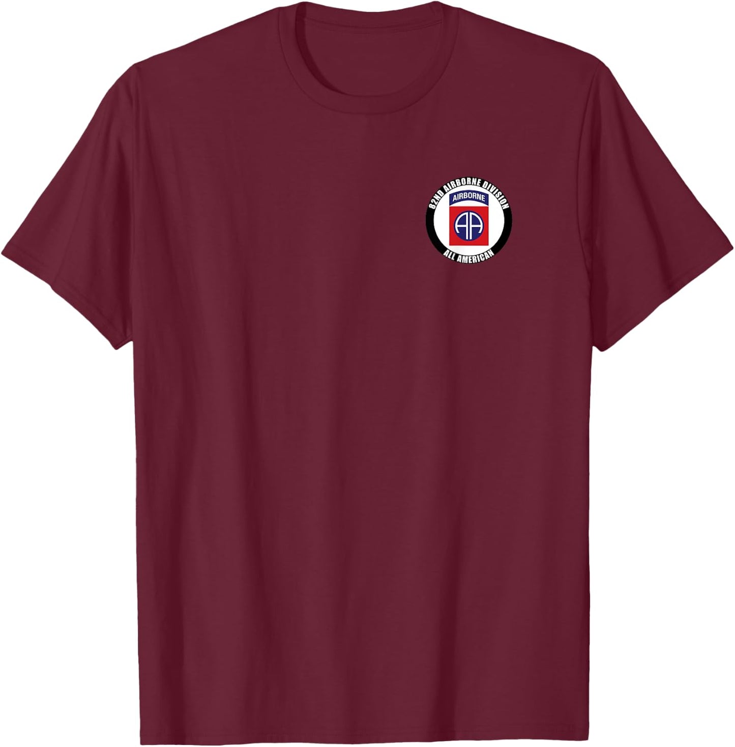 82nd Airborne Division All American Military Veteran T-Shirt - T-Shirt | Maroon