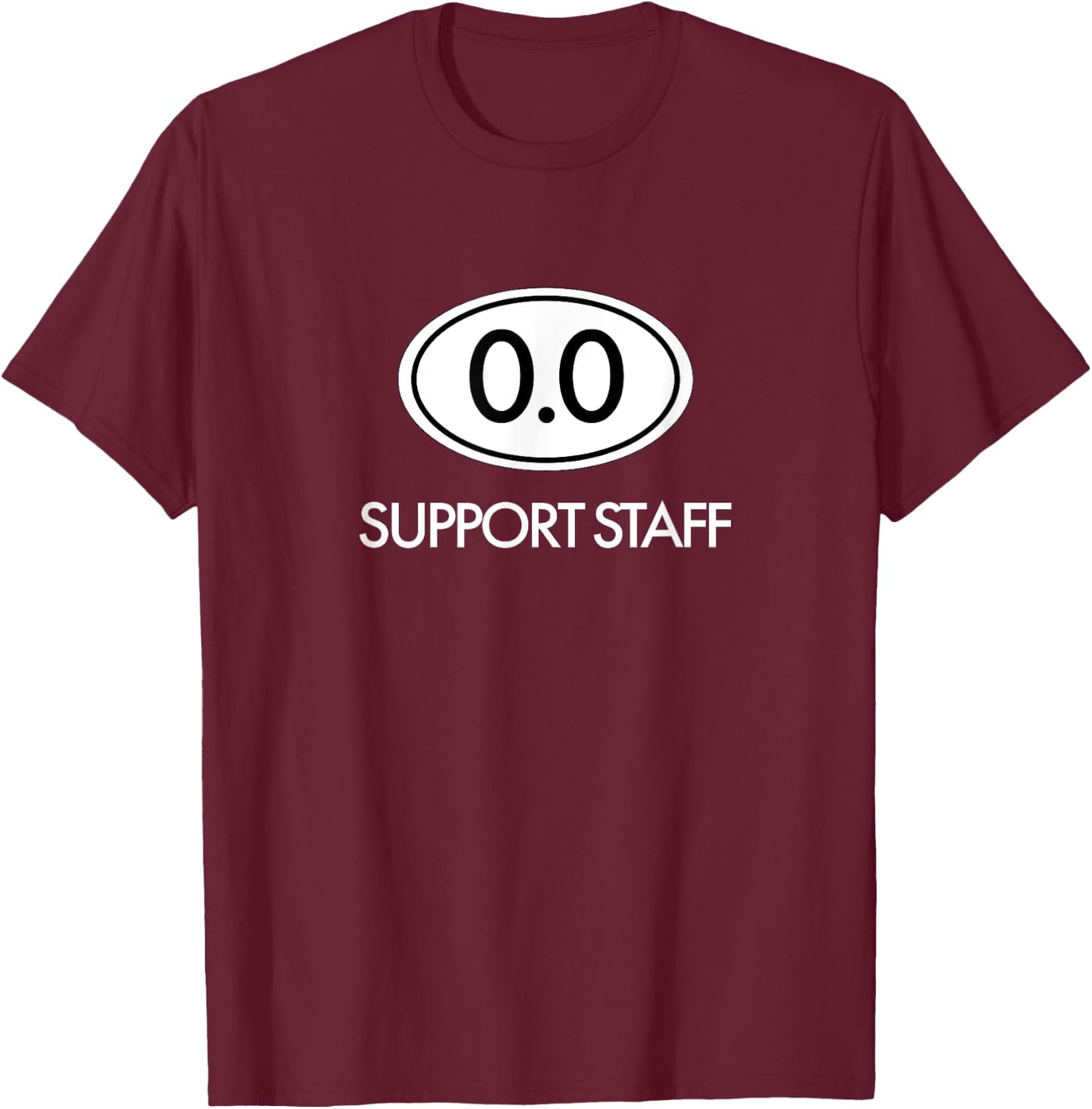 Marathon Support Staff 0.0 Circle T Shirt T-Shirt - T-Shirt | Maroon
