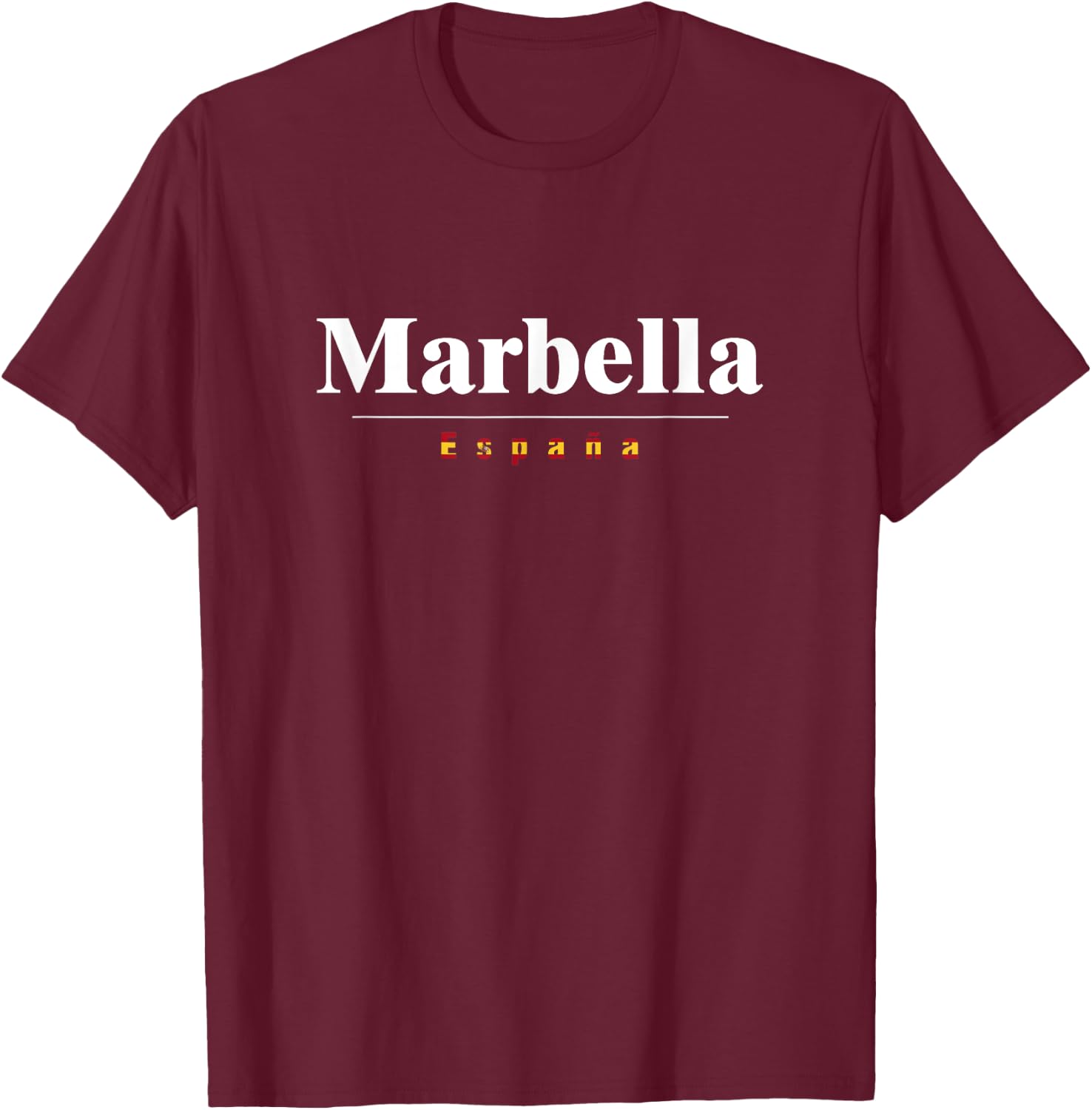 Marbella Spain T-Shirt - T-Shirt | Maroon