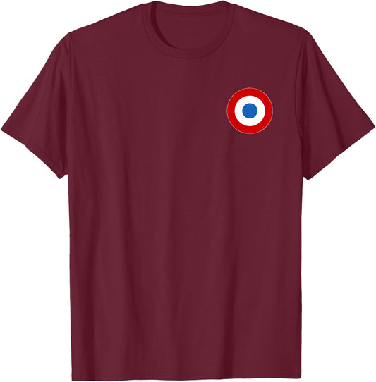 France Air Force Roundel Faf French Armed Forces T-Shirt - T-Shirt | Maroon