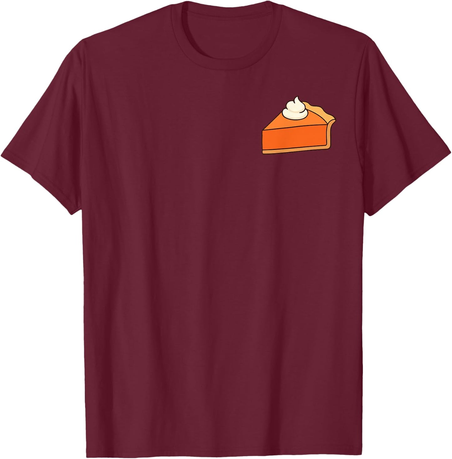 Thanksgiving Pumpkin Pie Shirt Men Women Family Pumpkin Pie T-Shirt - T-Shirt | Maroon