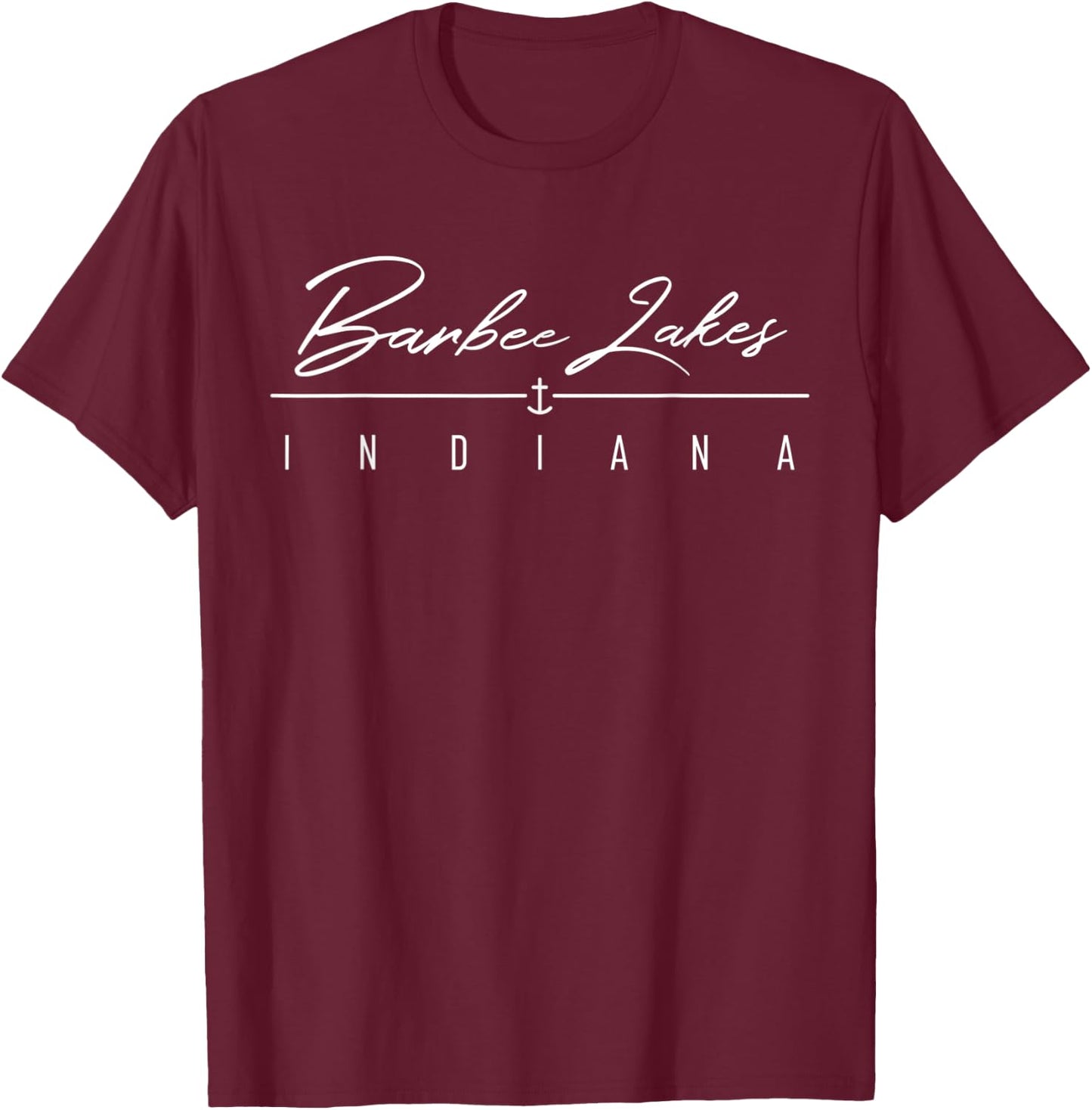 Barbee Lakes IN T-Shirt - T-Shirt | Maroon