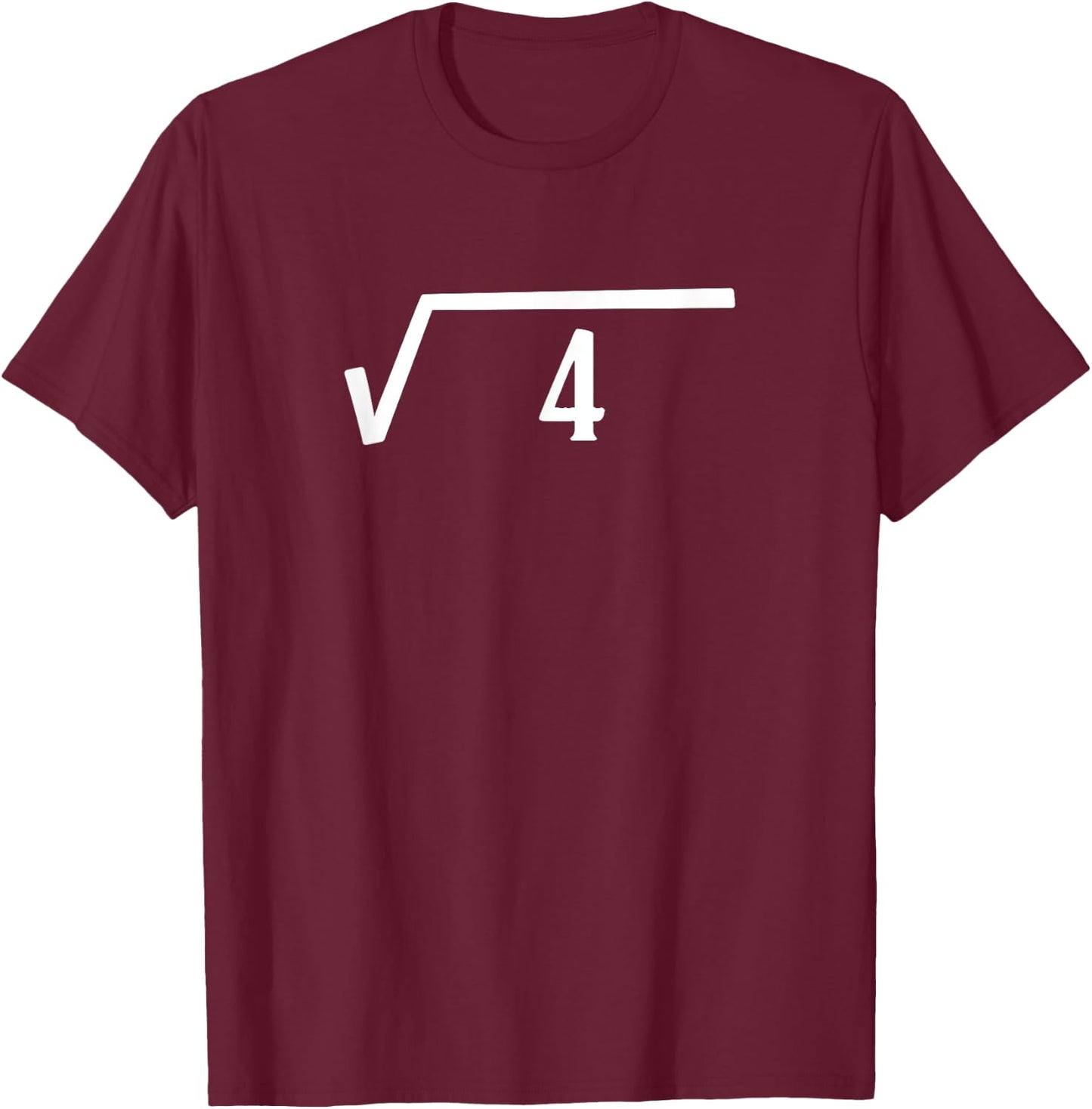 Square Root 2 Year Old Gift Funny Teacher 2nd Birthday Men Women Kids T-Shirt - T-Shirt | Maroon