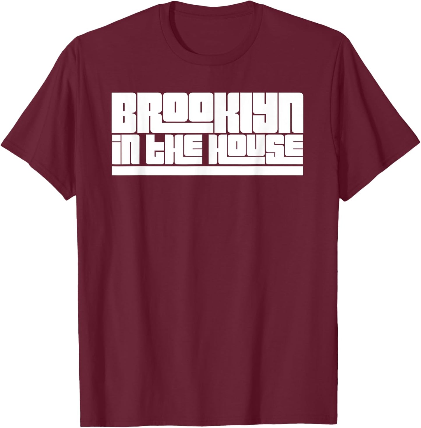 Brooklyn In The House Spread Love NYC Graffiti Designs T-Shirt - T-Shirt | Maroon