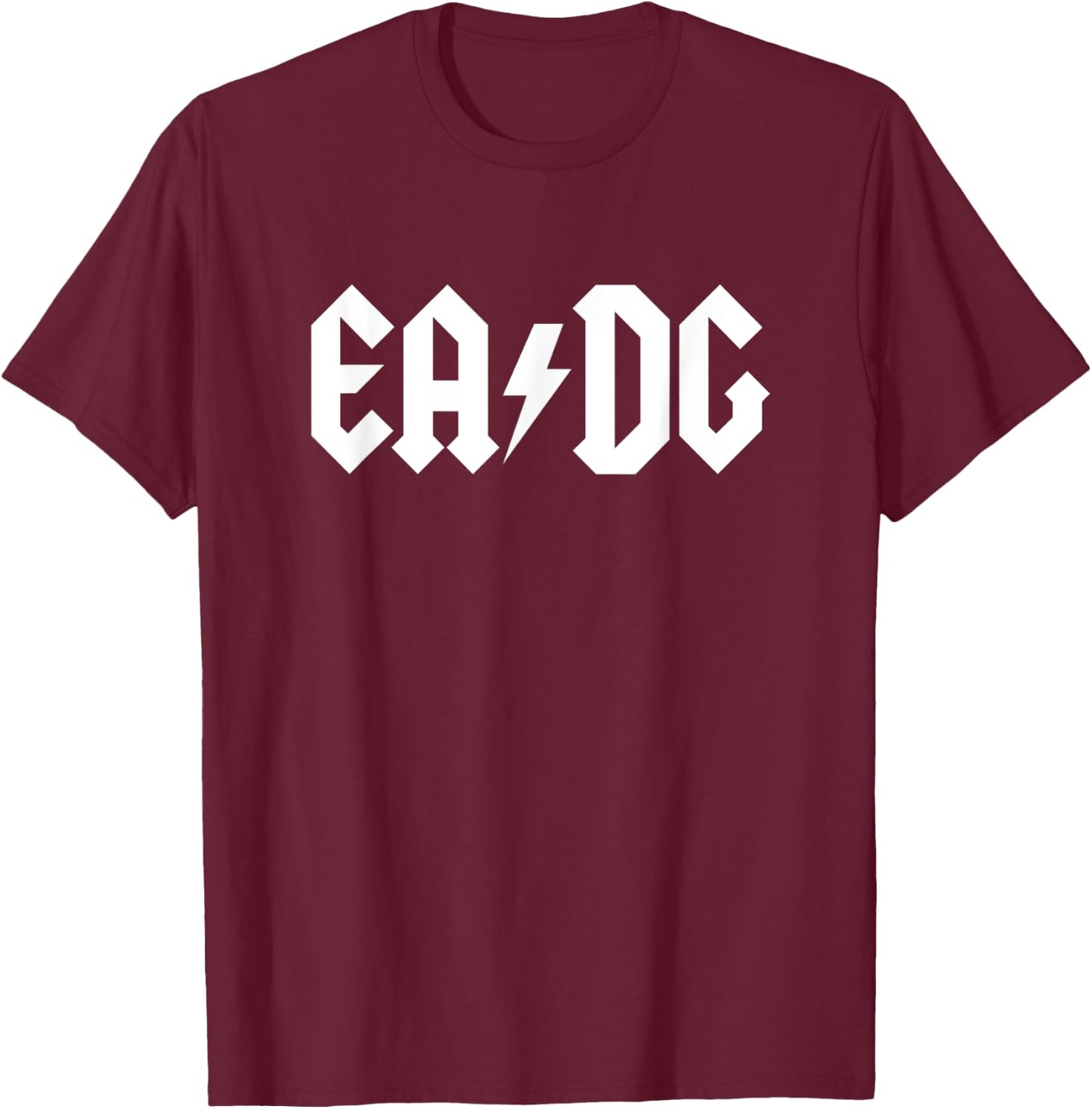 EADG 4 String Bass - Heavy Metal Style T-Shirt - T-Shirt | Maroon