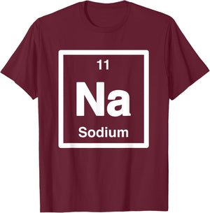 Sodium - Na - Periodic Table of Elements - Science Gifts T-Shirt - T-Shirt | Maroon