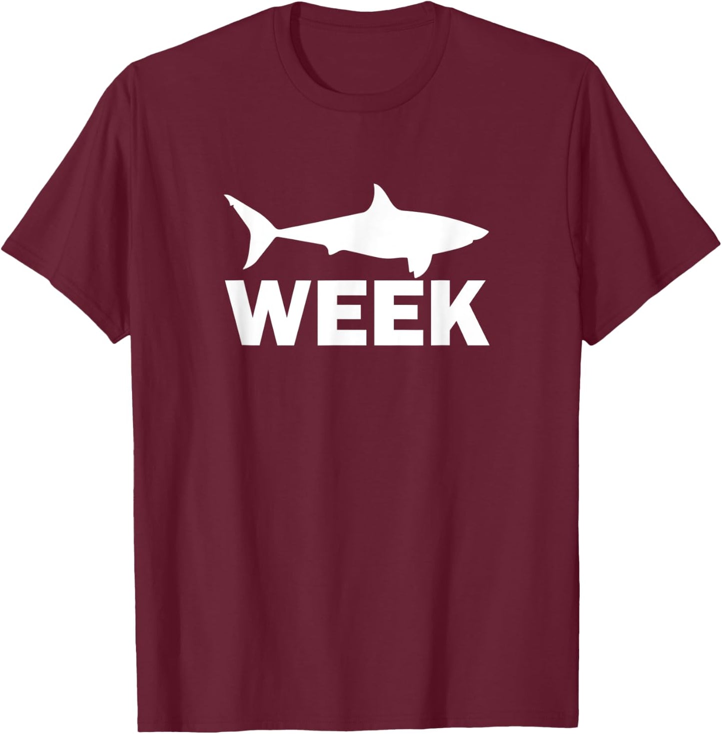 Week of Shark Funny Sharks Great Discovery Time T-Shirt - T-Shirt | Maroon
