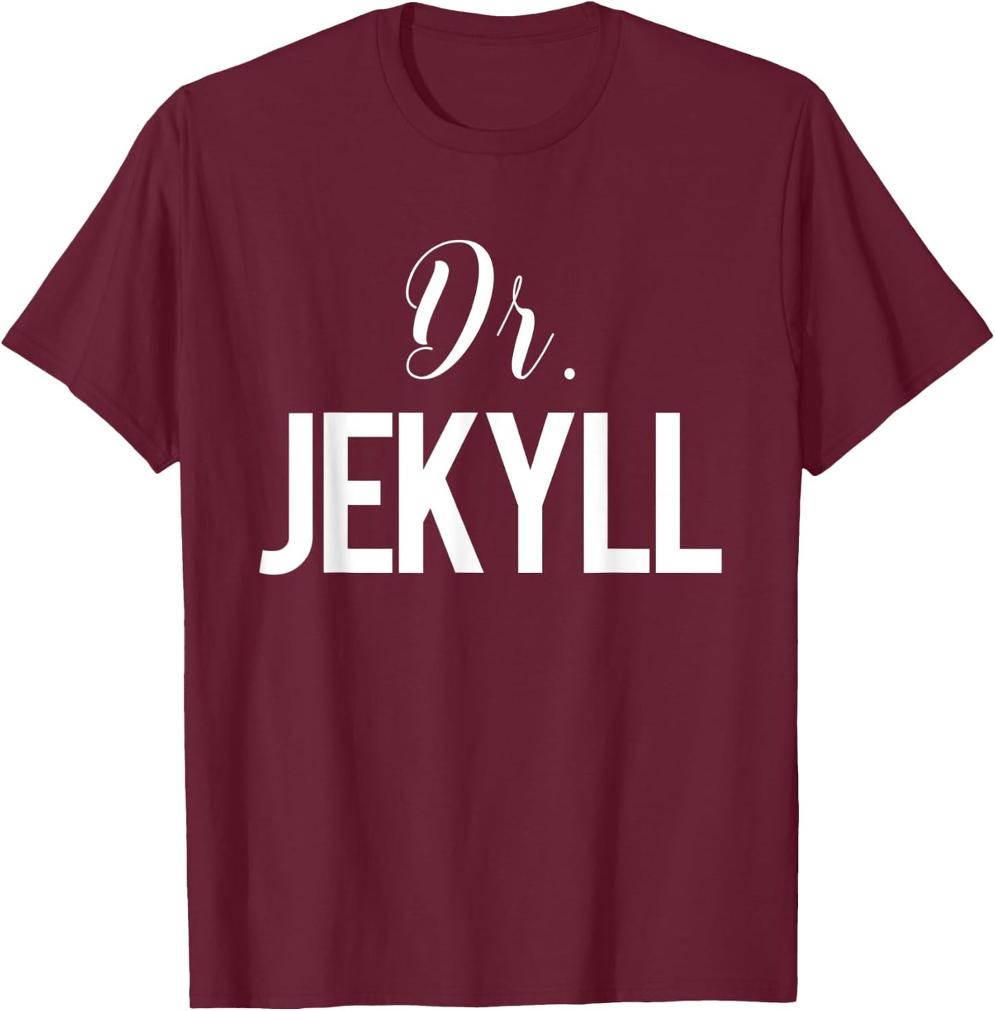 Dr. Jekyll and Mr. Hyde Halloween Costume for two - Jekyll T-Shirt - T-Shirt | Maroon