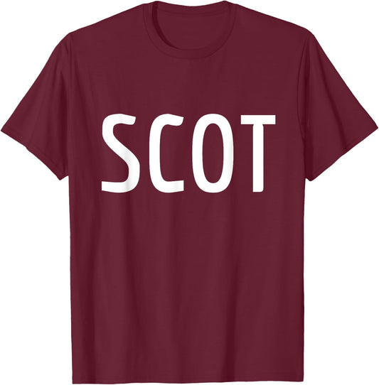 SCOT - Scotland Two Part Combo Design - Scottish Flag Part 1 T-Shirt - T-Shirt | Maroon