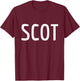 SCOT - Scotland Two Part Combo Design - Scottish Flag Part 1 T-Shirt - T-Shirt | Maroon