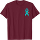 Ovarian Cancer Awareness Walk Support Ribbon T-Shirt - T-Shirt | Maroon